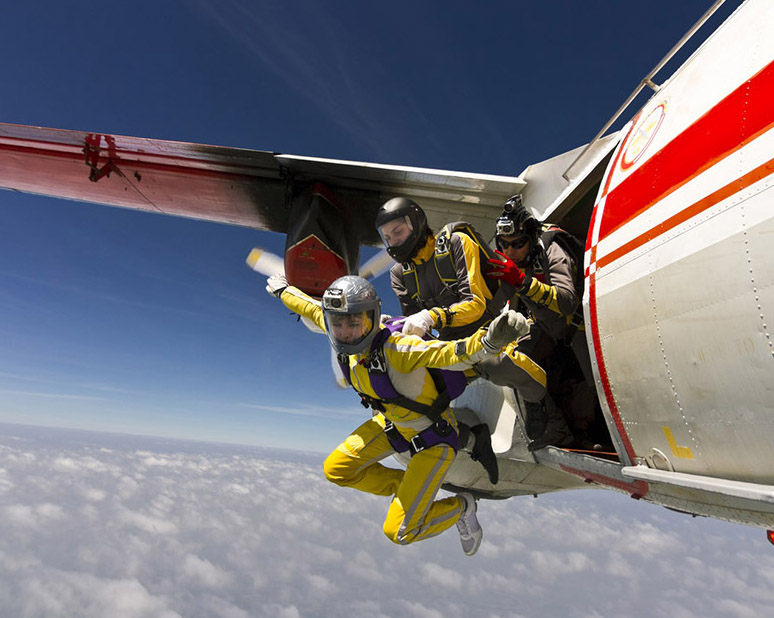 adventure-category jumping from plane image